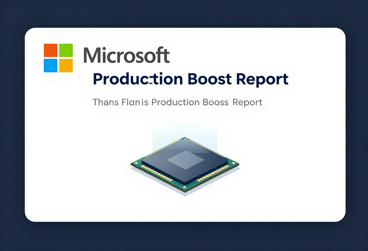 Microsoft Plans Production Boost for AI Chips, Report Says - Bloomberg.com