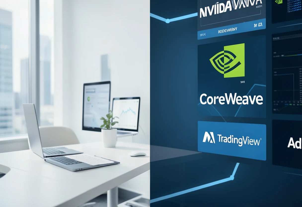 Key facts: NVIDIA (NVDA) Q2 $59.69B; $6.3B CoreWeave buy; Adobe AI tie - TradingView