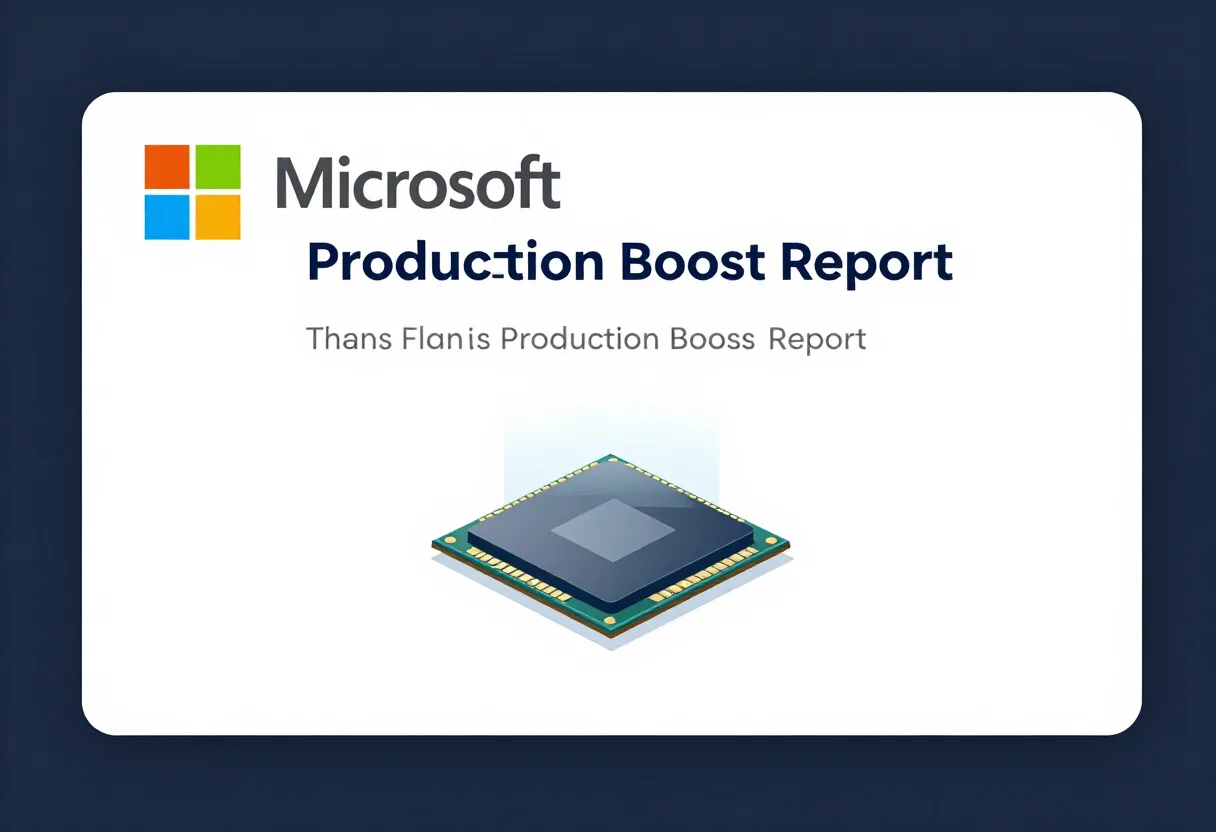 Microsoft Plans Production Boost for AI Chips, Report Says - Bloomberg.com